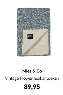 Aanbiedingen Mies + co vintage flower ledikantdeken - Mies &amp; Co - Geldig van 13/05/2023 tot 12/06/2023 bij Babypark