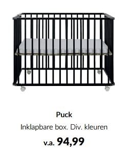 Aanbiedingen Puck inklapbare box - Puck - Geldig van 13/05/2023 tot 12/06/2023 bij Babypark