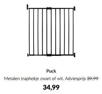 Aanbiedingen Puck metalen traphekje - Puck - Geldig van 13/05/2023 tot 12/06/2023 bij Babypark