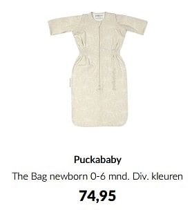 Aanbiedingen Puckababy the bag newborn - Puckababy - Geldig van 13/05/2023 tot 12/06/2023 bij Babypark