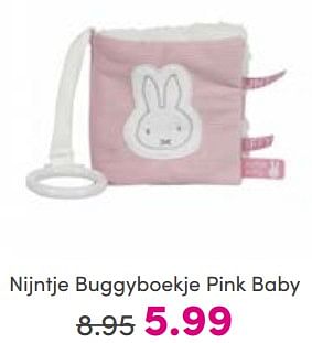 Aanbiedingen Nijntje buggyboekje pink baby - Nijntje - Geldig van 21/05/2023 tot 31/05/2023 bij Baby & Tiener Megastore
