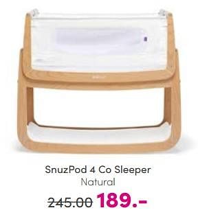 Aanbiedingen Snuzpod 4 co sleeper natural - Snüzpod4 - Geldig van 21/05/2023 tot 31/05/2023 bij Baby & Tiener Megastore