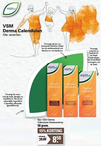 Aanbiedingen Vsm derma calendulan littekencrème - VSM - Geldig van 17/05/2023 tot 03/06/2023 bij De Online Drogist