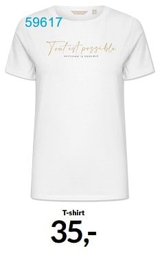 Aanbiedingen T-shirt - Huismerk - Bonaparte - Geldig van 07/05/2023 tot 30/06/2023 bij Bonaparte