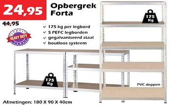 Aanbiedingen Opbergrek forta - Huismerk - Itek - Geldig van 29/05/2023 tot 30/06/2023 bij Itek