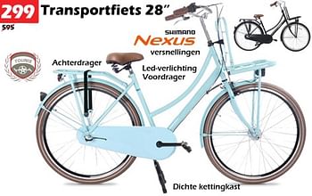 Aanbiedingen Transportfiets 28`` - Huismerk - Itek - Geldig van 29/05/2023 tot 30/06/2023 bij Itek
