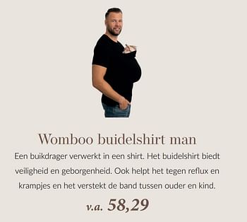 Aanbiedingen Womboo buidelshirt man - Huismerk - Babypark - Geldig van 31/05/2023 tot 19/06/2023 bij Babypark