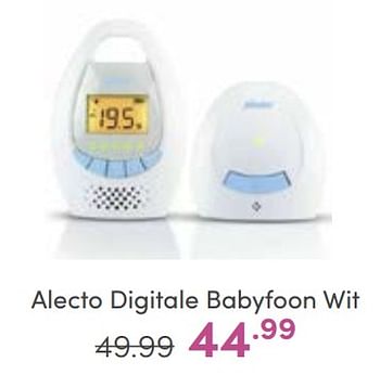Aanbiedingen Alecto digitale babyfoon wit - Alecto - Geldig van 04/06/2023 tot 10/06/2023 bij Baby & Tiener Megastore