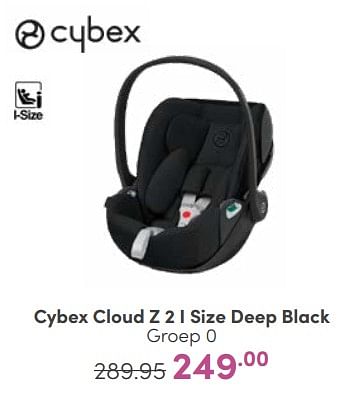 Aanbiedingen Cybex cloud z 2 i size deep black - Cybex - Geldig van 04/06/2023 tot 10/06/2023 bij Baby & Tiener Megastore