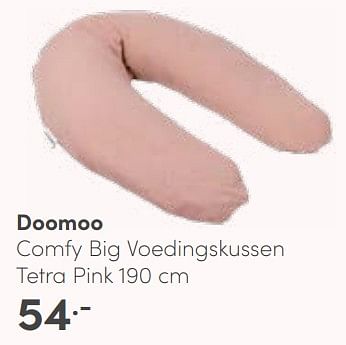 Aanbiedingen Doomoo comfy big voedingskussen tetra pink - Doomoo - Geldig van 04/06/2023 tot 10/06/2023 bij Baby & Tiener Megastore
