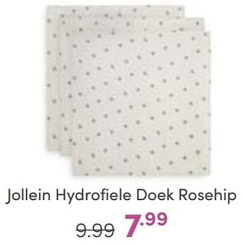 Aanbiedingen Jollein hydrofiele doek rosehip - Jollein - Geldig van 04/06/2023 tot 10/06/2023 bij Baby & Tiener Megastore