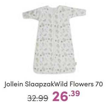 Aanbiedingen Jollein slaapzakwild flowers - Jollein - Geldig van 04/06/2023 tot 10/06/2023 bij Baby & Tiener Megastore