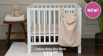 Aanbiedingen Cabino baby box nova - Cabino - Geldig van 04/06/2023 tot 10/06/2023 bij Baby & Tiener Megastore