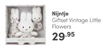 Aanbiedingen Nijntje giftset vintage little flowers - Nijntje - Geldig van 04/06/2023 tot 10/06/2023 bij Baby & Tiener Megastore