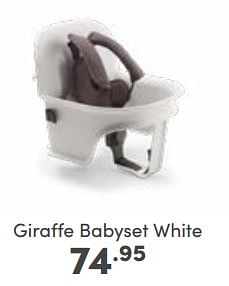 Aanbiedingen Giraffe babyset white - Buoabo - Geldig van 04/06/2023 tot 10/06/2023 bij Baby & Tiener Megastore