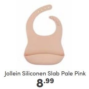 Aanbiedingen Jollein siliconen slab pale pink - Jollein - Geldig van 04/06/2023 tot 10/06/2023 bij Baby & Tiener Megastore