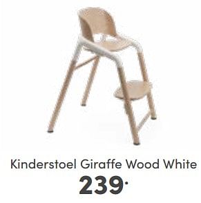 Aanbiedingen Kinderstoel giraffe wood white - Buoabo - Geldig van 04/06/2023 tot 10/06/2023 bij Baby & Tiener Megastore