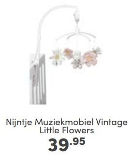 Aanbiedingen Nijntje muziekmobiel vintage little flowers - Nijntje - Geldig van 04/06/2023 tot 10/06/2023 bij Baby & Tiener Megastore