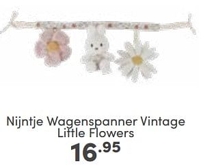 Aanbiedingen Nijntje wagenspanner vintage little flowers - Nijntje - Geldig van 04/06/2023 tot 10/06/2023 bij Baby & Tiener Megastore