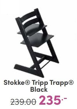 Aanbiedingen Stokke tripp trapp black - Stokke - Geldig van 04/06/2023 tot 10/06/2023 bij Baby & Tiener Megastore