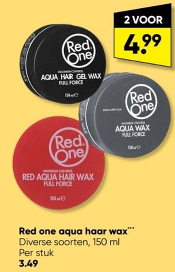 Aanbiedingen Red one aqua haar wax - Red One - Geldig van 05/06/2023 tot 18/06/2023 bij Big Bazar