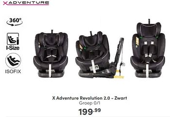 Aanbiedingen X adventure revolution 2.0 - zwart - Xadventure - Geldig van 11/06/2023 tot 17/06/2023 bij Baby & Tiener Megastore
