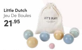 Aanbiedingen Little dutch jeu de boules - Little Dutch - Geldig van 11/06/2023 tot 17/06/2023 bij Baby & Tiener Megastore