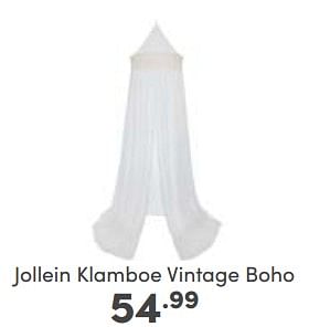 Aanbiedingen Jollein klamboe vintage boho - Jollein - Geldig van 11/06/2023 tot 17/06/2023 bij Baby & Tiener Megastore
