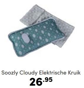 Aanbiedingen Soozly cloudy elektrische kruik - Soozly - Geldig van 11/06/2023 tot 17/06/2023 bij Baby & Tiener Megastore