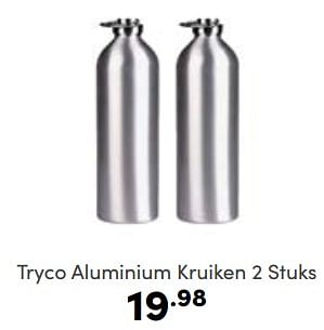 Aanbiedingen Tryco aluminium kruiken - Tryco - Geldig van 11/06/2023 tot 17/06/2023 bij Baby & Tiener Megastore