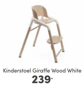 Aanbiedingen Kinderstoel giraffe wood white - Bugaboo - Geldig van 11/06/2023 tot 17/06/2023 bij Baby & Tiener Megastore