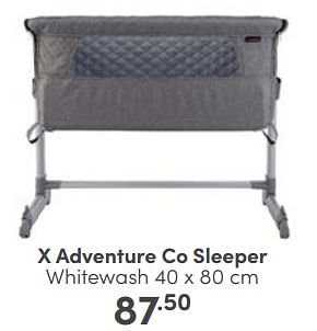 Aanbiedingen X adventure co sleeper whitewash - Xadventure - Geldig van 11/06/2023 tot 17/06/2023 bij Baby & Tiener Megastore