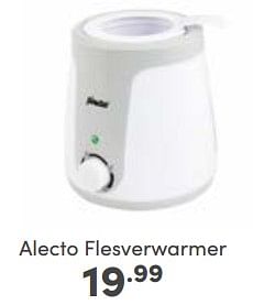 Aanbiedingen Alecto flesverwarmer - Alecto - Geldig van 11/06/2023 tot 17/06/2023 bij Baby & Tiener Megastore
