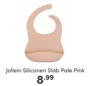 Aanbiedingen Jollein siliconen slab pale pink - Jollein - Geldig van 11/06/2023 tot 17/06/2023 bij Baby & Tiener Megastore