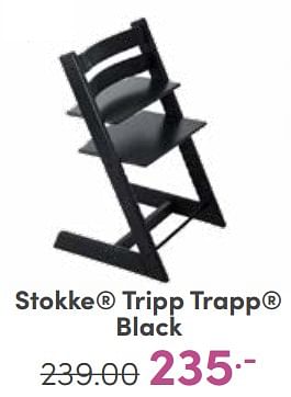 Aanbiedingen Stokke tripp trapp black - Stokke - Geldig van 11/06/2023 tot 17/06/2023 bij Baby & Tiener Megastore
