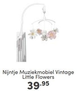 Aanbiedingen Nijntje muziekmobiel vintage little flowers - Nijntje - Geldig van 11/06/2023 tot 17/06/2023 bij Baby & Tiener Megastore