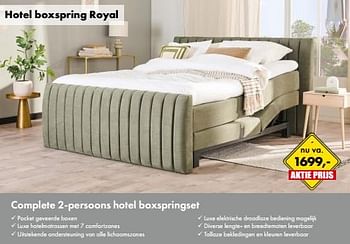Aanbiedingen Hotel boxspring royal - Huismerk - Woon Square - Geldig van 12/06/2023 tot 17/06/2023 bij Woon Square