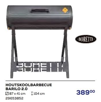 Aanbiedingen Houtskoolbarbecue barilo 2.0 - Boretti - Geldig van 15/06/2023 tot 20/07/2023 bij Supra Bazar