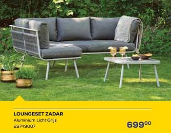 Aanbiedingen Loungeset zadar - Huismerk - Supra Bazar - Geldig van 15/06/2023 tot 20/07/2023 bij Supra Bazar