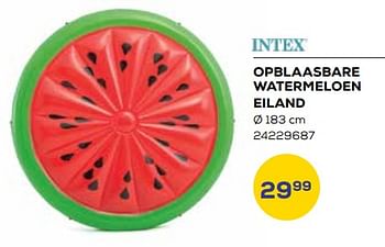 Aanbiedingen Opblaasbare watermeloen eiland - Intex - Geldig van 15/06/2023 tot 20/07/2023 bij Supra Bazar