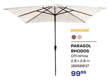 Aanbiedingen Parasol rhodos - Madison - Geldig van 15/06/2023 tot 20/07/2023 bij Supra Bazar