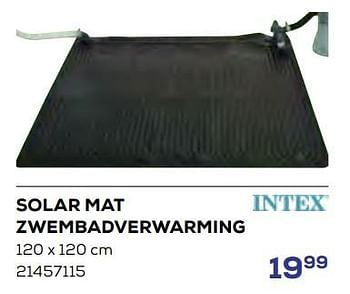 Aanbiedingen Solar mat zwembadverwarming - Intex - Geldig van 15/06/2023 tot 20/07/2023 bij Supra Bazar