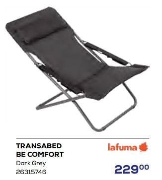 Aanbiedingen Transabed be comfort - Lafuma - Geldig van 15/06/2023 tot 20/07/2023 bij Supra Bazar