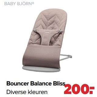 Aanbiedingen Baby björn bouncer balance bliss - BabyBjorn - Geldig van 05/06/2023 tot 01/07/2023 bij Baby-Dump