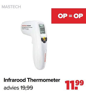 Aanbiedingen Infrarood thermometer - Mastech - Geldig van 05/06/2023 tot 01/07/2023 bij Baby-Dump