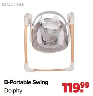Aanbiedingen Bo jungle b-portable swing dolphy - Bo Jungle - Geldig van 05/06/2023 tot 01/07/2023 bij Baby-Dump
