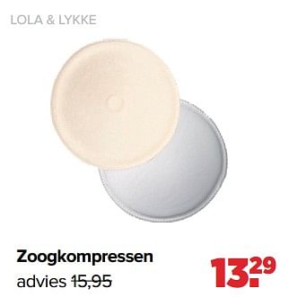 Aanbiedingen Lola + lykke zoogkompressen - Lola &amp; Lykke - Geldig van 05/06/2023 tot 01/07/2023 bij Baby-Dump