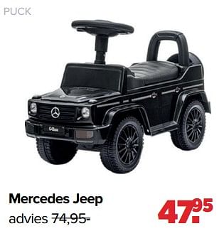 Aanbiedingen Puck mercedes jeep - Puck - Geldig van 05/06/2023 tot 01/07/2023 bij Baby-Dump