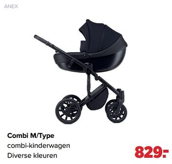 Aanbiedingen Anex combi m-type combi-kinderwagen - Anex - Geldig van 05/06/2023 tot 01/07/2023 bij Baby-Dump