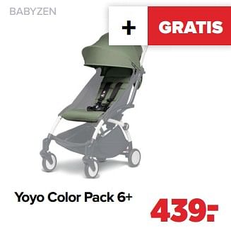 Aanbiedingen Babyzen yoyo color pack 6+ - Babyzen - Geldig van 05/06/2023 tot 01/07/2023 bij Baby-Dump